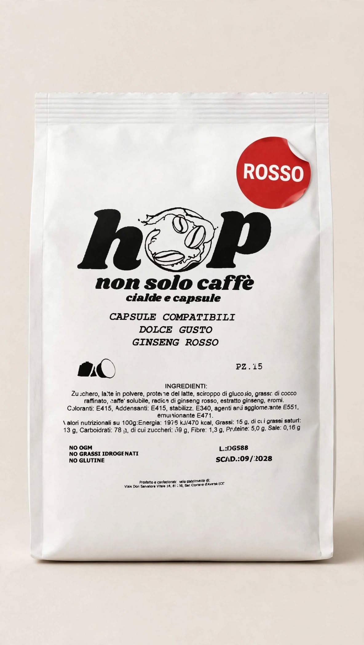 busta gin rosso Ginseng Rosso Hop